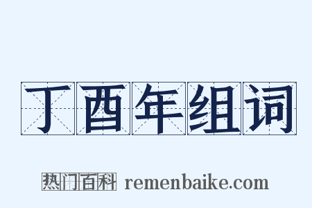 丁酉年组词是什么意思的图片